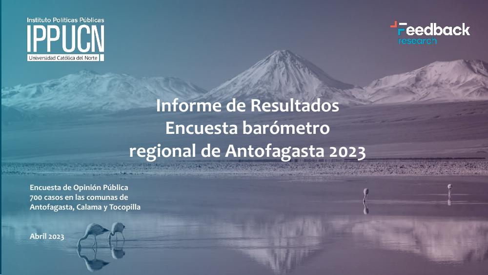 Portada Barómetro Regional — Abril 2023