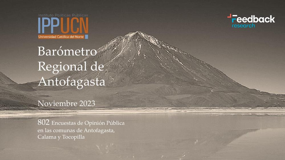Portada Barómetro Regional — Noviembre 2023