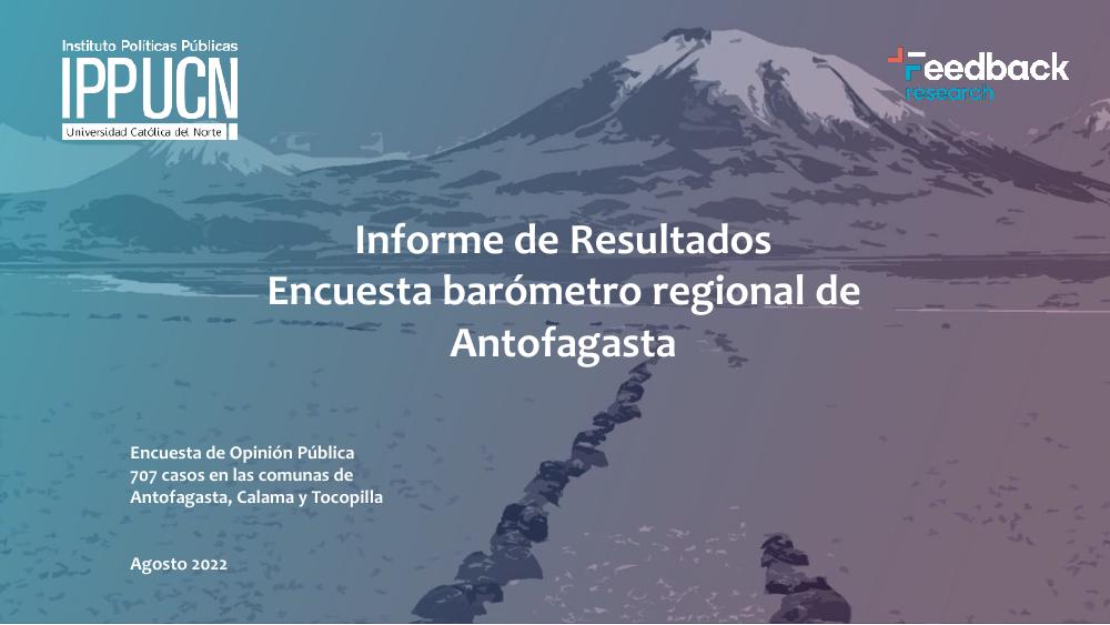 Portada Barómetro Regional — Agosto 2022