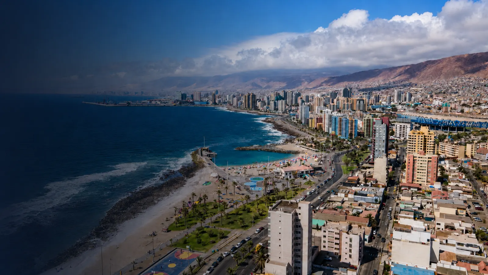 Vista del norte de Chile